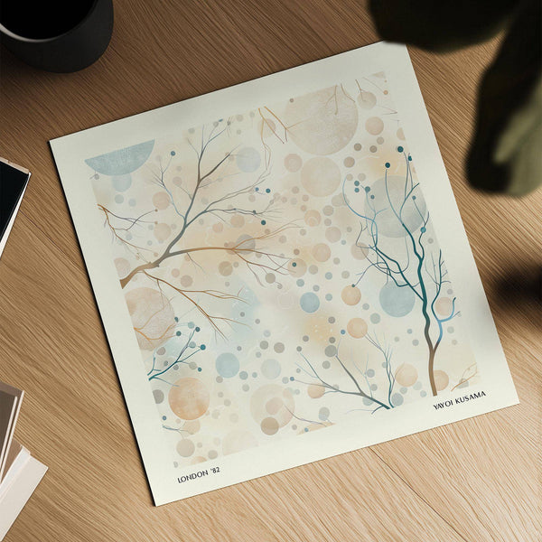 Minimalist neutral artwork for Japandi and modern interiors