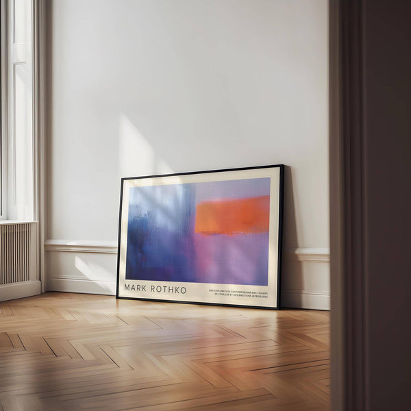 art by Mark Rothko featuring warm orange tones