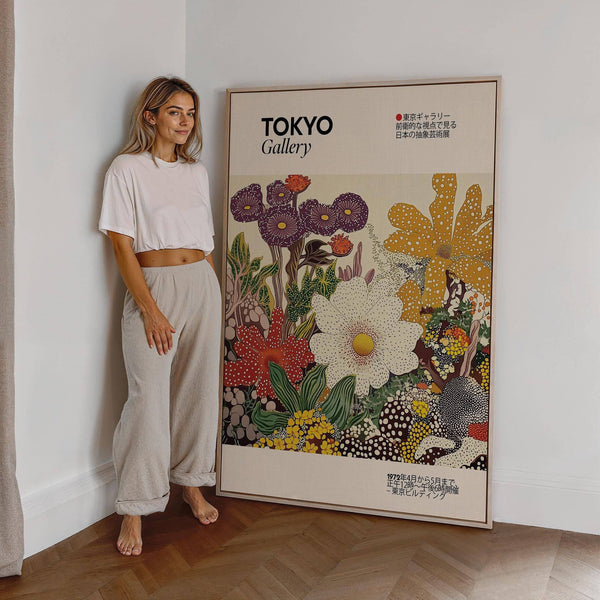 High-quality Japanese flower painting print on matte paper