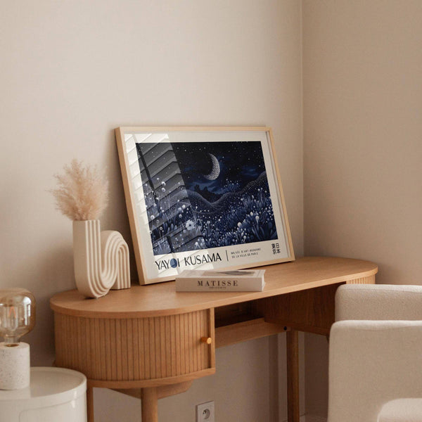 Decorative night-art with a soft, illuminated landscape