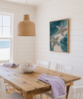 Underwater Starfish Print with Blue tones for hallway wall art