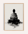 Spiritual Poster in Black and White, living room, wall art