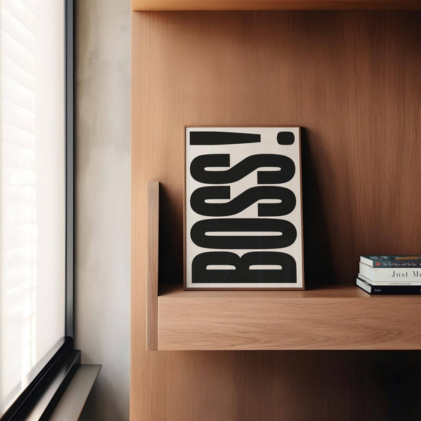 Unique office wall art print for entrepreneurs and leaders