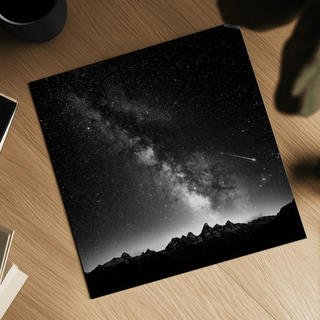 Milky Way Print Black and White art print for home office display