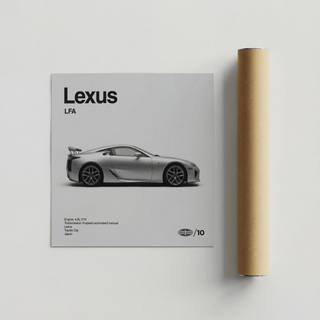 Minimalist Gray Lexus Art Print wall art for studio space