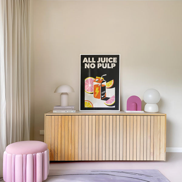 Pop art poster ideal for gym motivation or funky room decor.