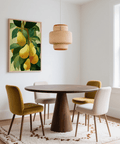 Pear Wall Art in modern yellow and green for office wall art