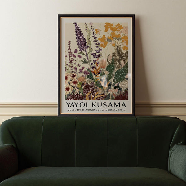 Artistic Nature Wall Poster showcasing botanical textures and earthy colors.