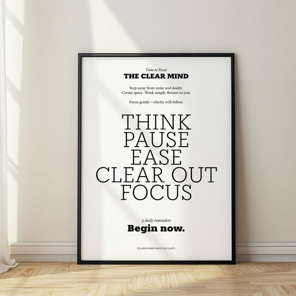 Minimalist black and white Inspirational Quotes for Office Wall art for modern workspace.