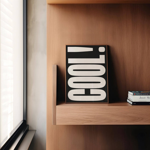 Cool typography art with clean and minimalist lettering