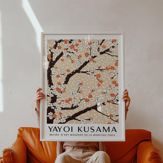 Floral Cherry Blossom Tree Art showing branches blooming with blossoms.