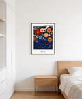 Detailed ornament on lantern poster print with circular motifs and linework patterns