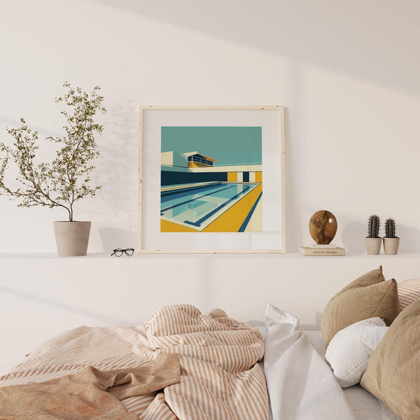 Refined minimalistic art decor ideal for creative studio spaces