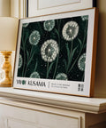 Elegant dandelion poster for Japandi and contemporary interiors.