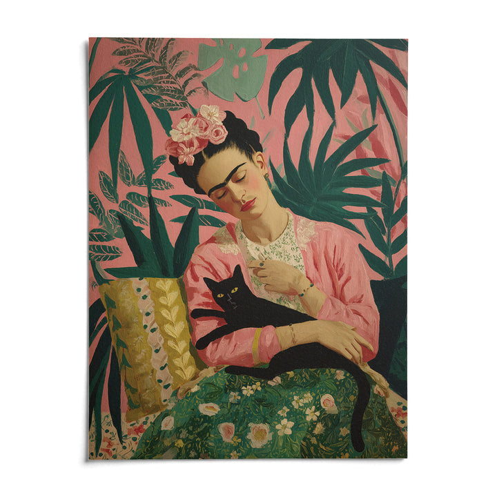 Famous Mexican Painting, shown as an unframed paper print on a plain white background