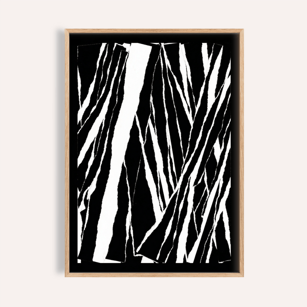 art black white abstract print in black and white for a modern living room wall art