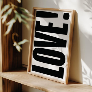 High-impact typography print featured in large motivational posters