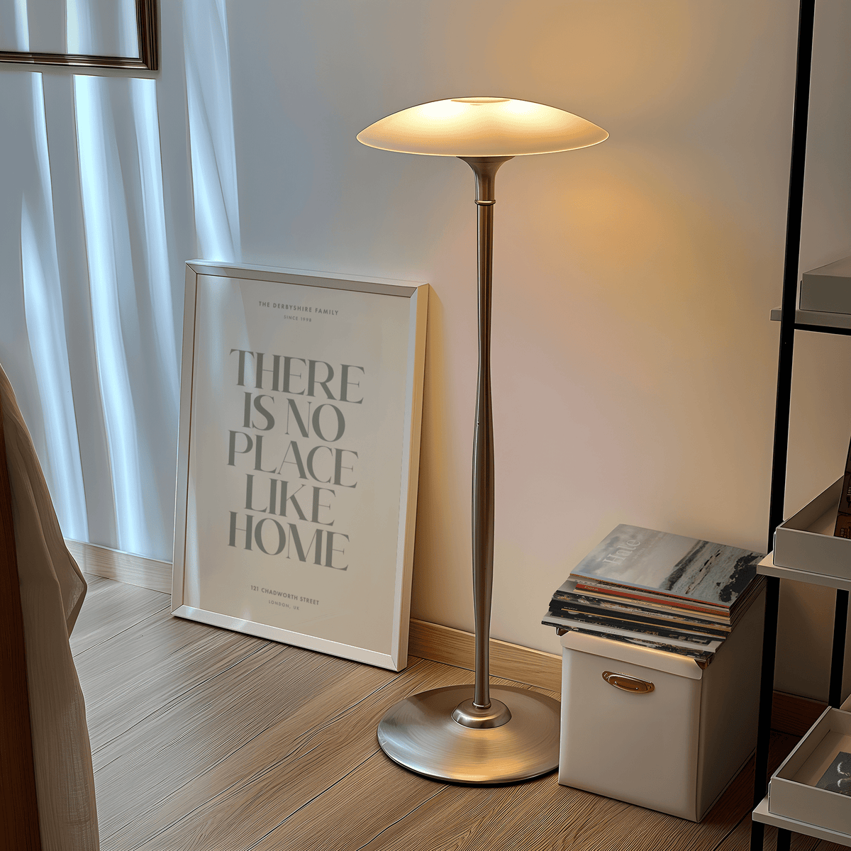 No place like home print guest room poster wall art Beige Green decor