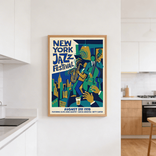 Jazz Music Poster displaying August 2nd 1978 concert date and lineup