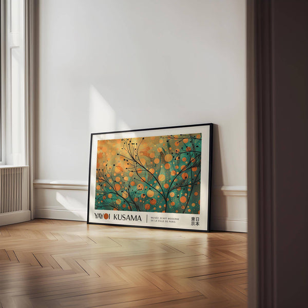 Autumn wall art print with rich seasonal tones