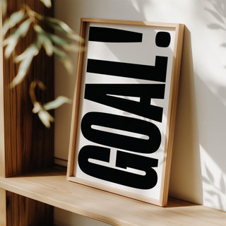 Minimalist and bold sports wall art for games room decoration