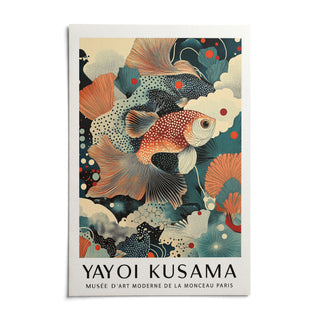 Fish Wall Art Decor, shown as an unframed paper print on a plain white background