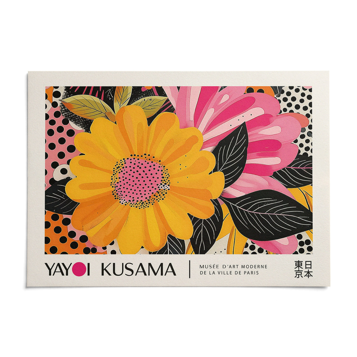 Floral Landscape Paintings, shown as an unframed paper print on a plain white background