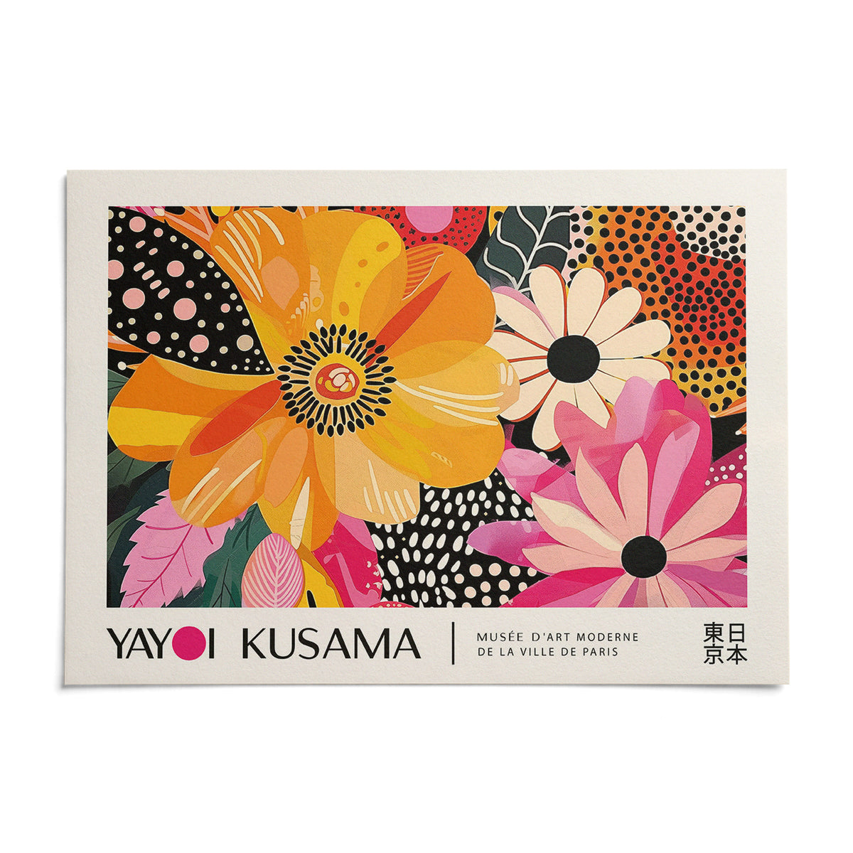 Floral Poster Art, shown as an unframed paper print on a plain white background