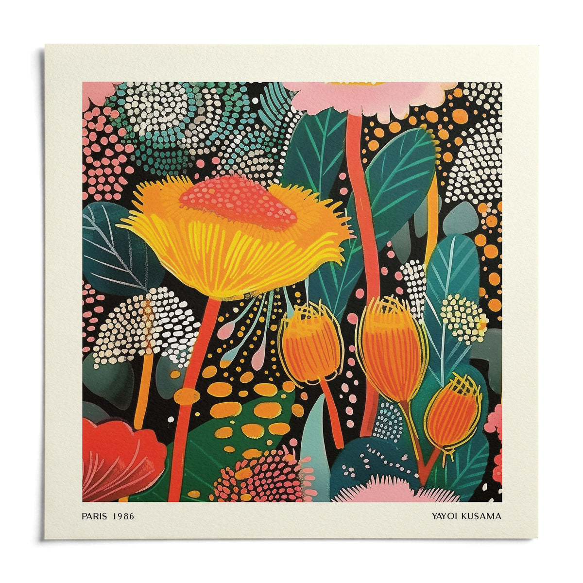 Floral Prints for Framing, shown as an unframed paper print on a plain white background