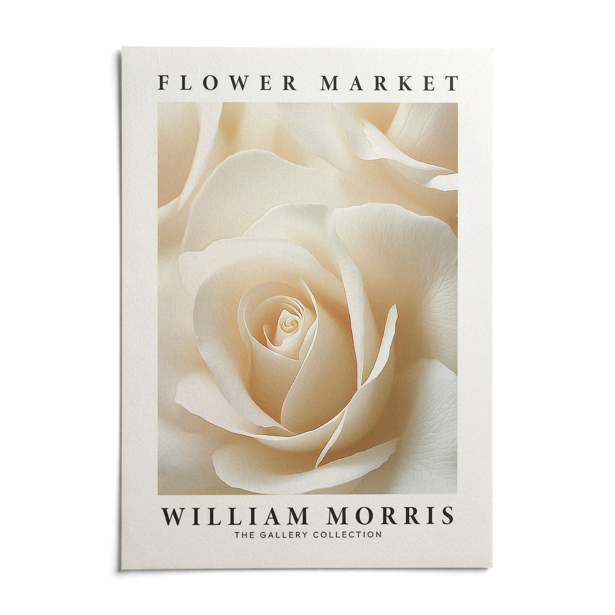 Floral Wall Art for Living Room, shown as an unframed paper print on a plain white background