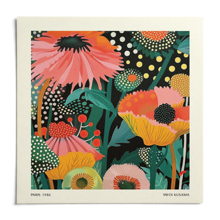 Floral Wall Hanging, shown as an unframed paper print on a plain white background
