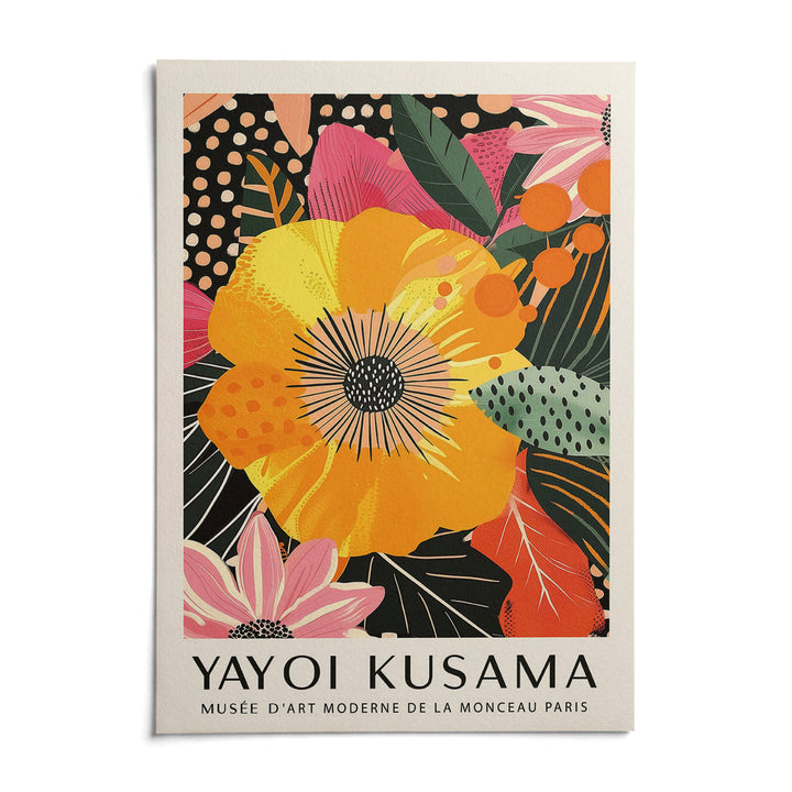 Floral Wall Prints, shown as an unframed paper print on a plain white background