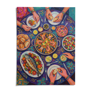 Food Art Print, shown as an unframed paper print on a plain white background