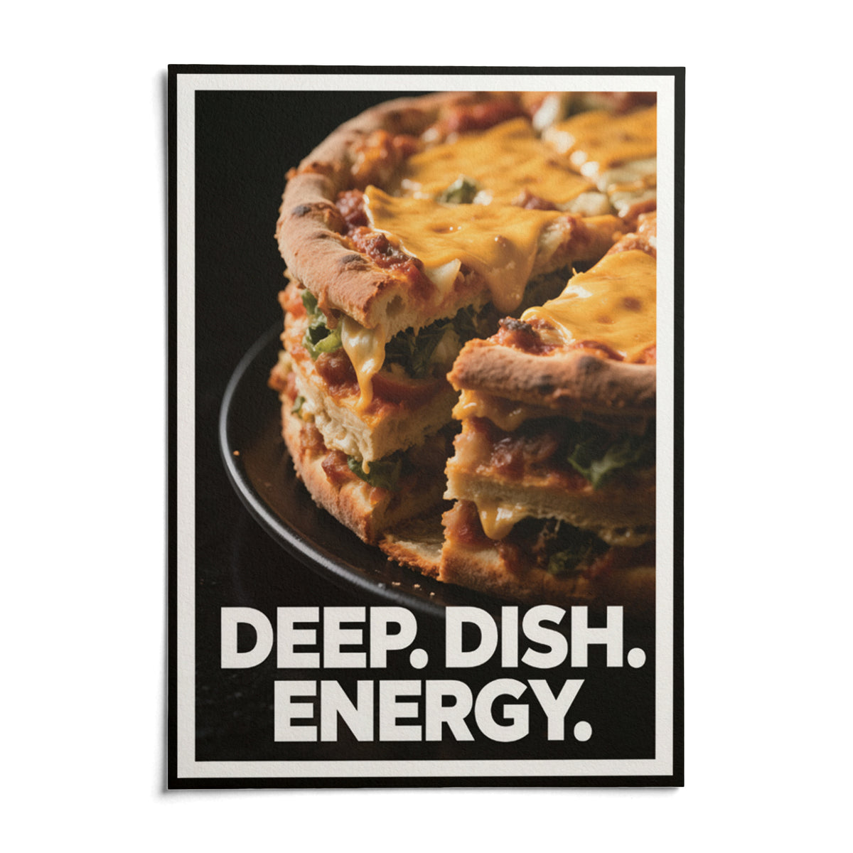 Foodie Gift Idea, shown as an unframed paper print on a plain white background