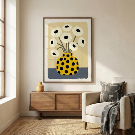 Yellow Vase Poster
