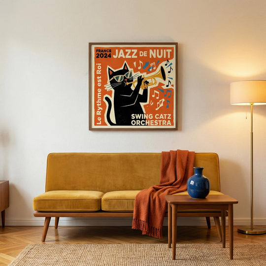 Jazz Cat Poster