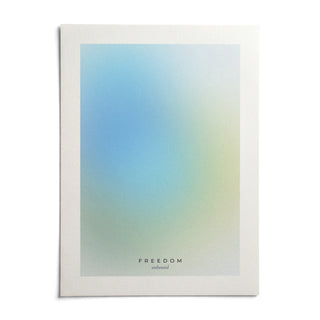 Freedom Poster, shown as an unframed paper print on a plain white background