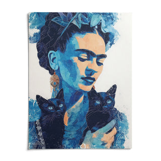 Wall Art Frida Kahlo, shown as an unframed paper print on a plain white background