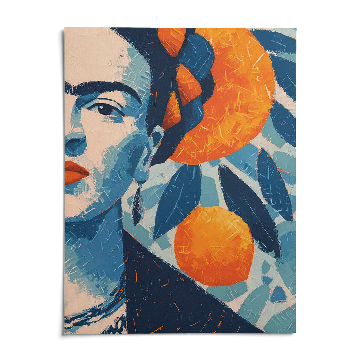Frida Kahlo Gifts, shown as an unframed paper print on a plain white background