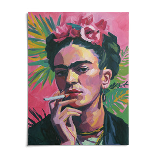 Frida Kahlo Painting, shown as an unframed paper print on a plain white background