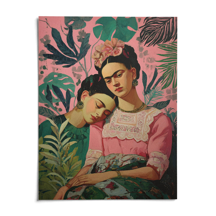 Wall Art Frida Kahlo, shown as an unframed paper print on a plain white background