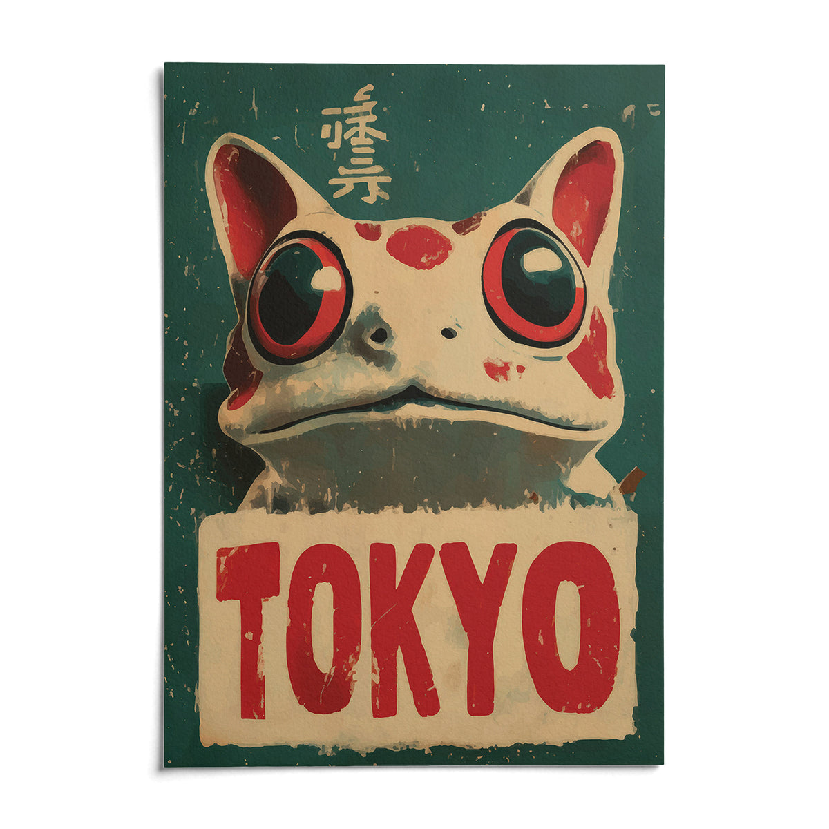 Frog Prints, shown as an unframed paper print on a plain white background