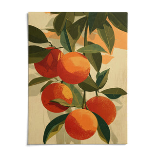 Fruit Art Print, shown as an unframed paper print on a plain white background