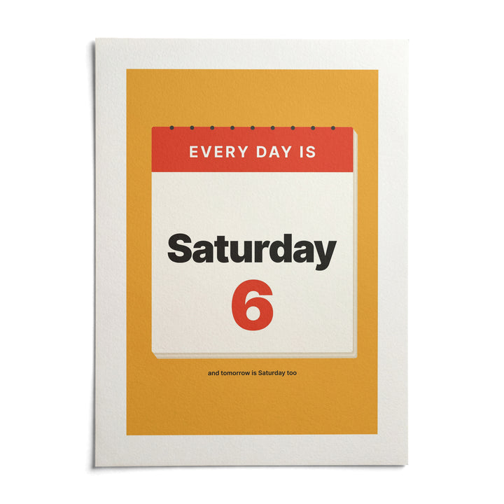 Funny Retirement Poster, shown as an unframed paper print on a plain white background