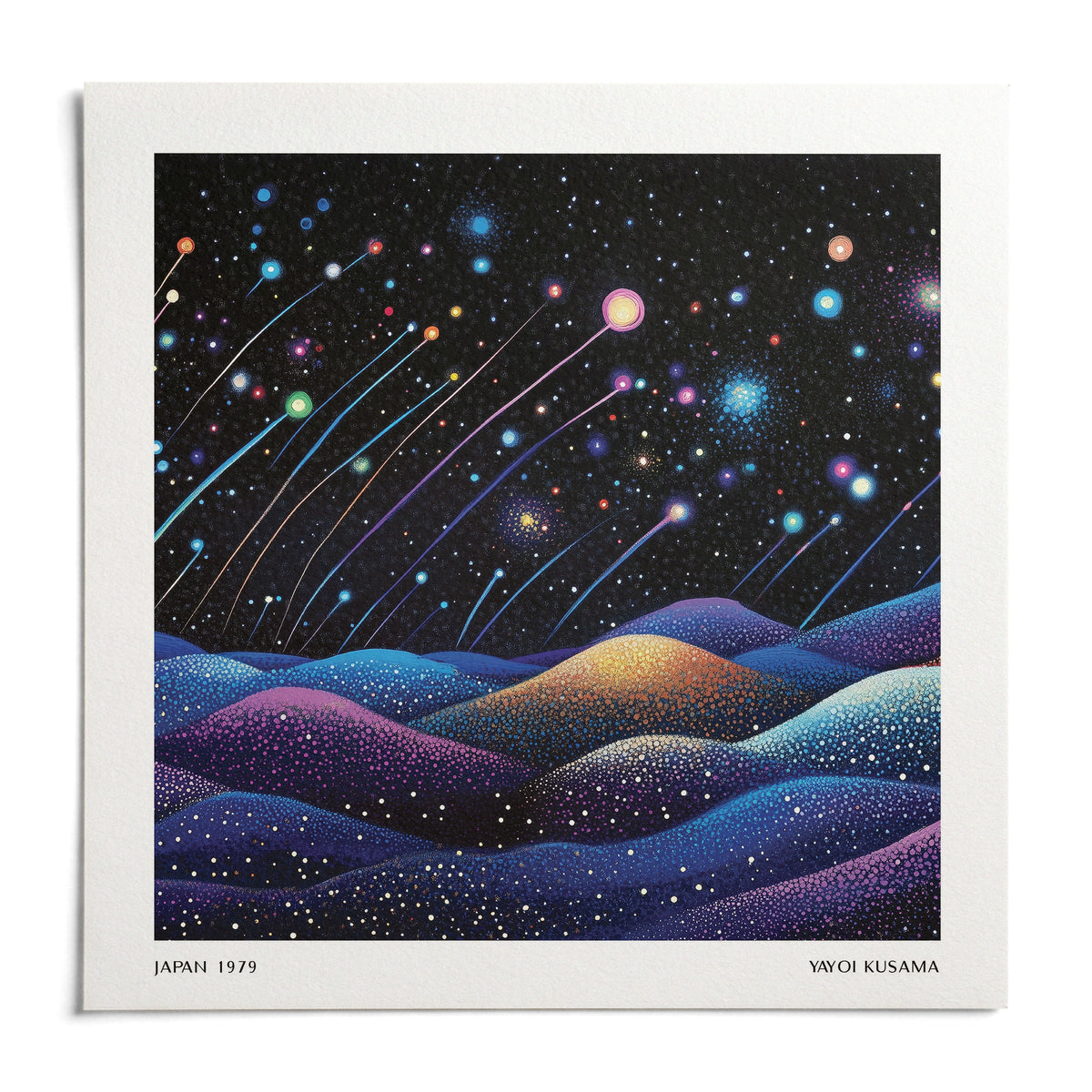 Galaxy Wall Art, shown as an unframed paper print on a plain white background