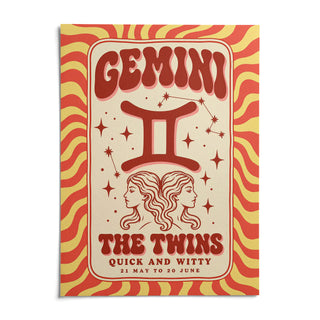 Gemini Poster, shown as an unframed paper print on a plain white background