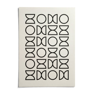 Geometric Lines Art, shown as an unframed paper print on a plain white background