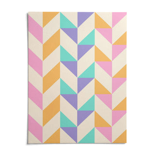 Geometric Pattern Print, shown as an unframed paper print on a plain white background