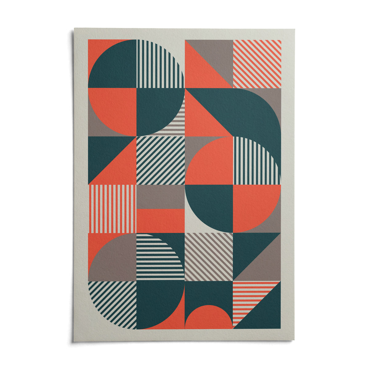 Geometric Prints, shown as an unframed paper print on a plain white background