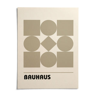 Geometric Shape Art, shown as an unframed paper print on a plain white background